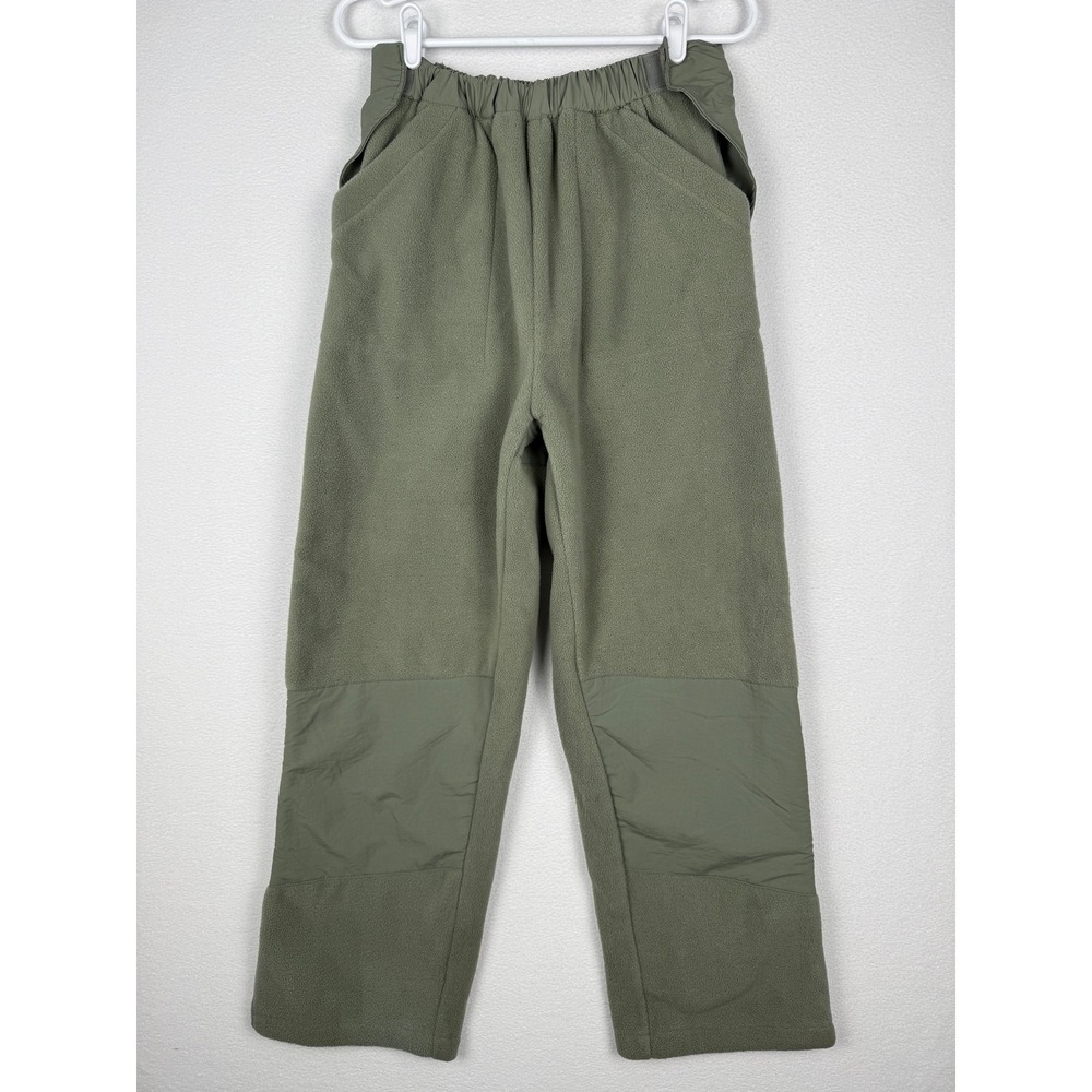 US Military Cold Weather Fleece Pants Mens Medium Green ECWCS Gen III Side Zip